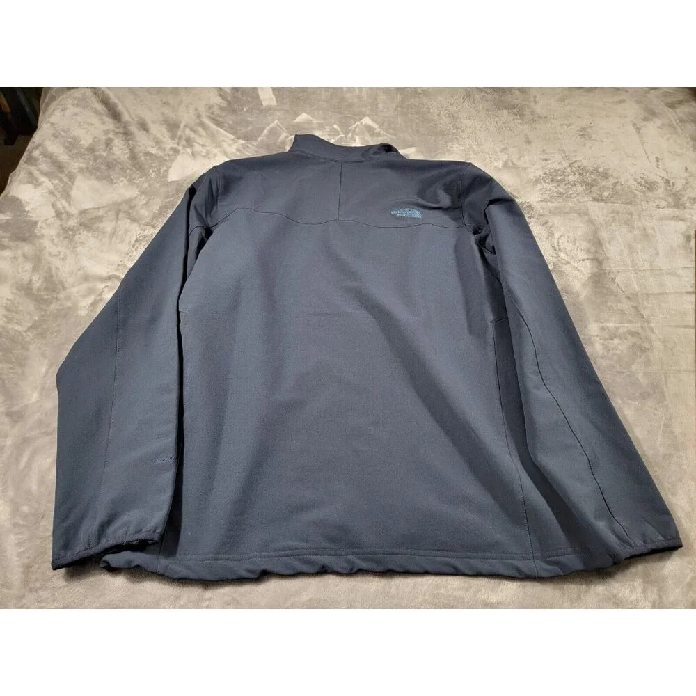 The North Face Men's Size XL Softshell Jacket Blue Windwall Sharif Munir‎